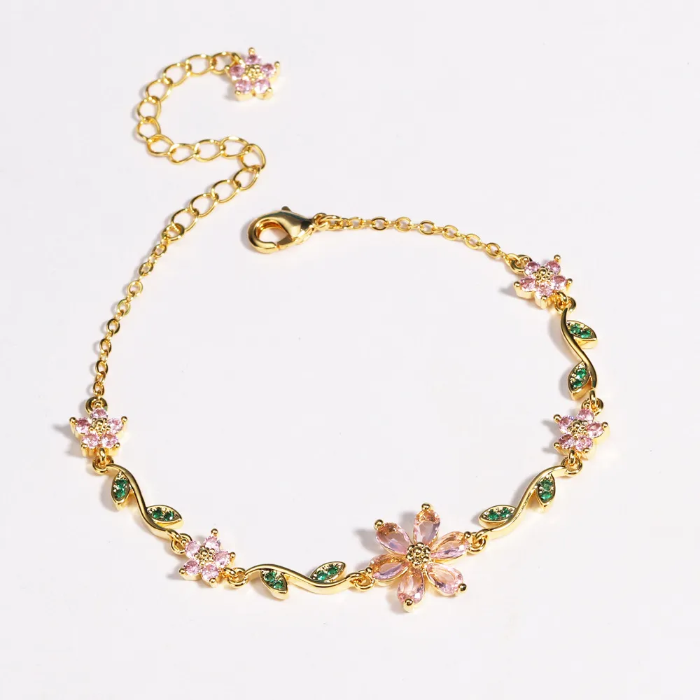 Pandor Bracelet - Gold Flower