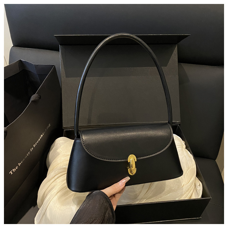 Elegant Crescent Top-Handle Bag