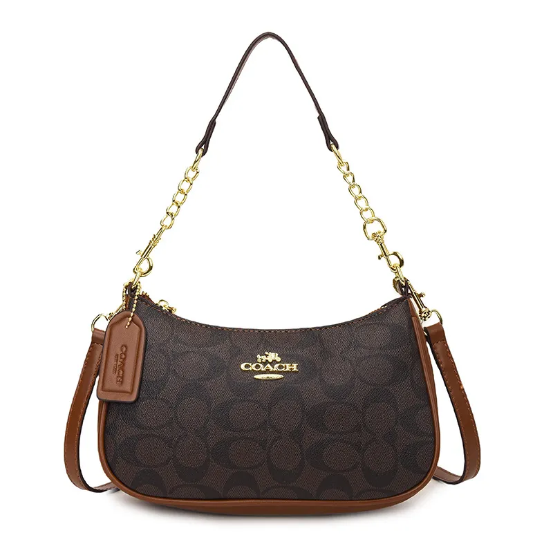 Coach Teri Shoulder Bag - Coffee