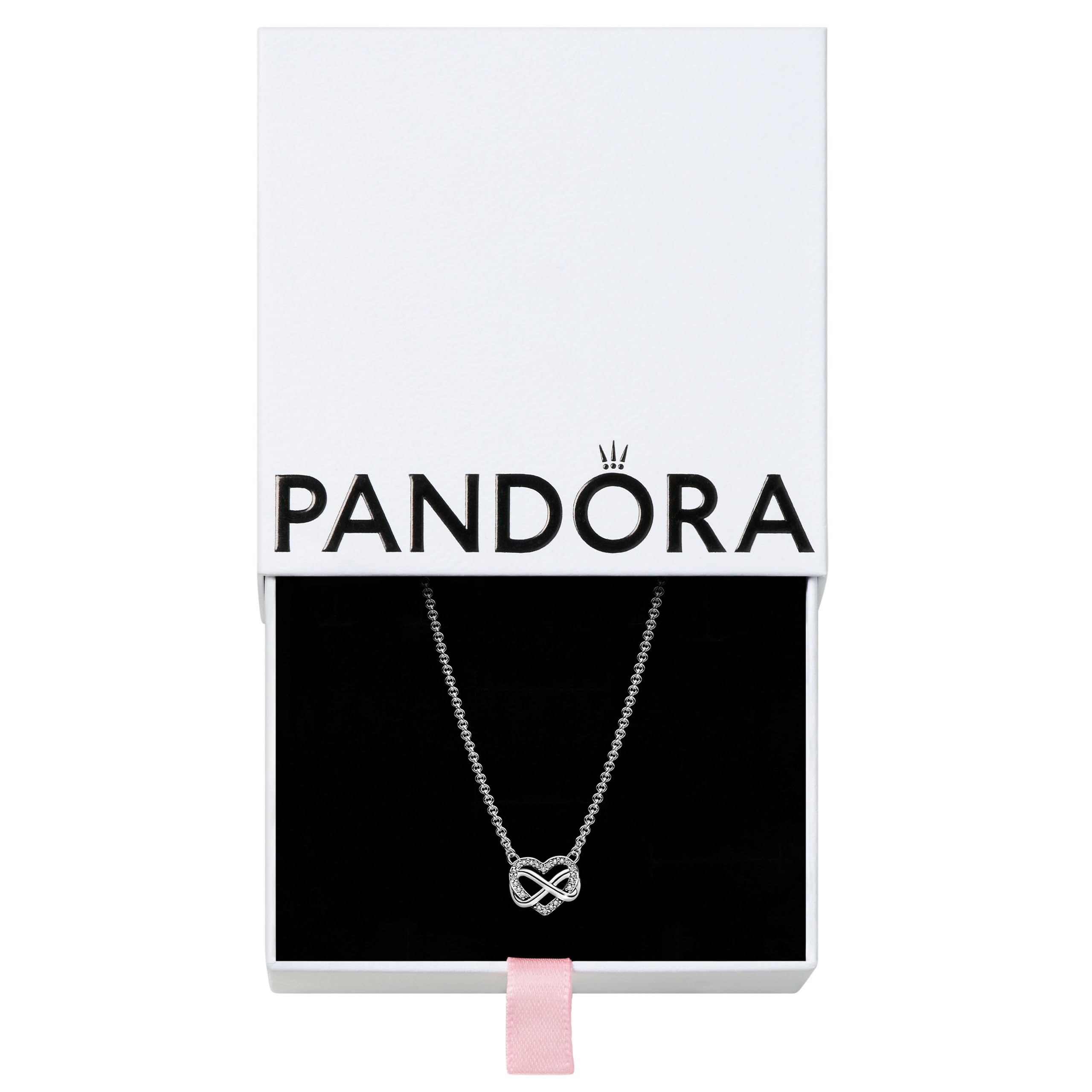Pandor Necklace - Sparkling Infinity Heart Collier Necklace