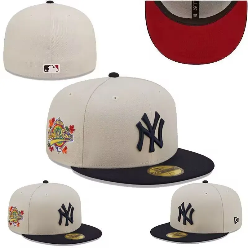 Yankees Cooperstown Collection World Series Chrome fitted hat in white/navy with a red undervisor.