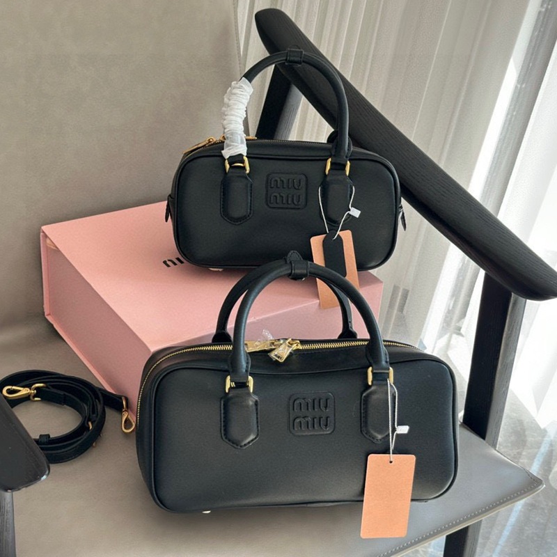 Miu Miu Arcadie Leather Handbag (BOXED)