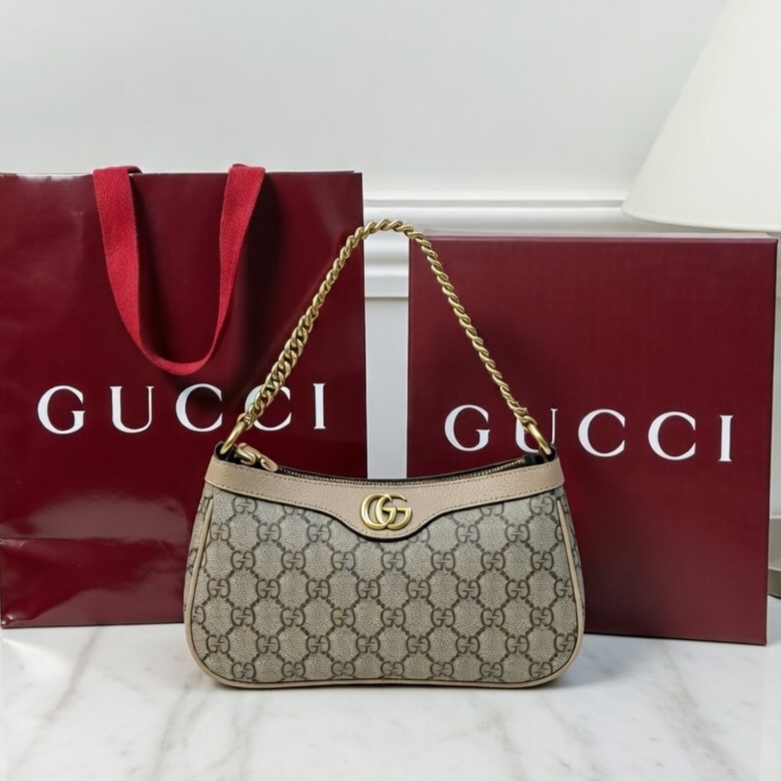 GUCCI Ophidia (Red Gucci Box and Branded Bag) - Cream