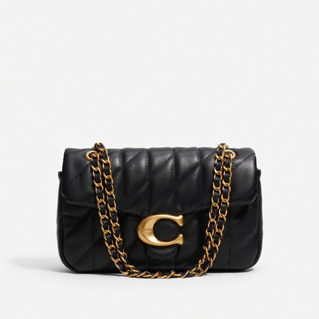 Coach Tabby Quilted Bag - Black