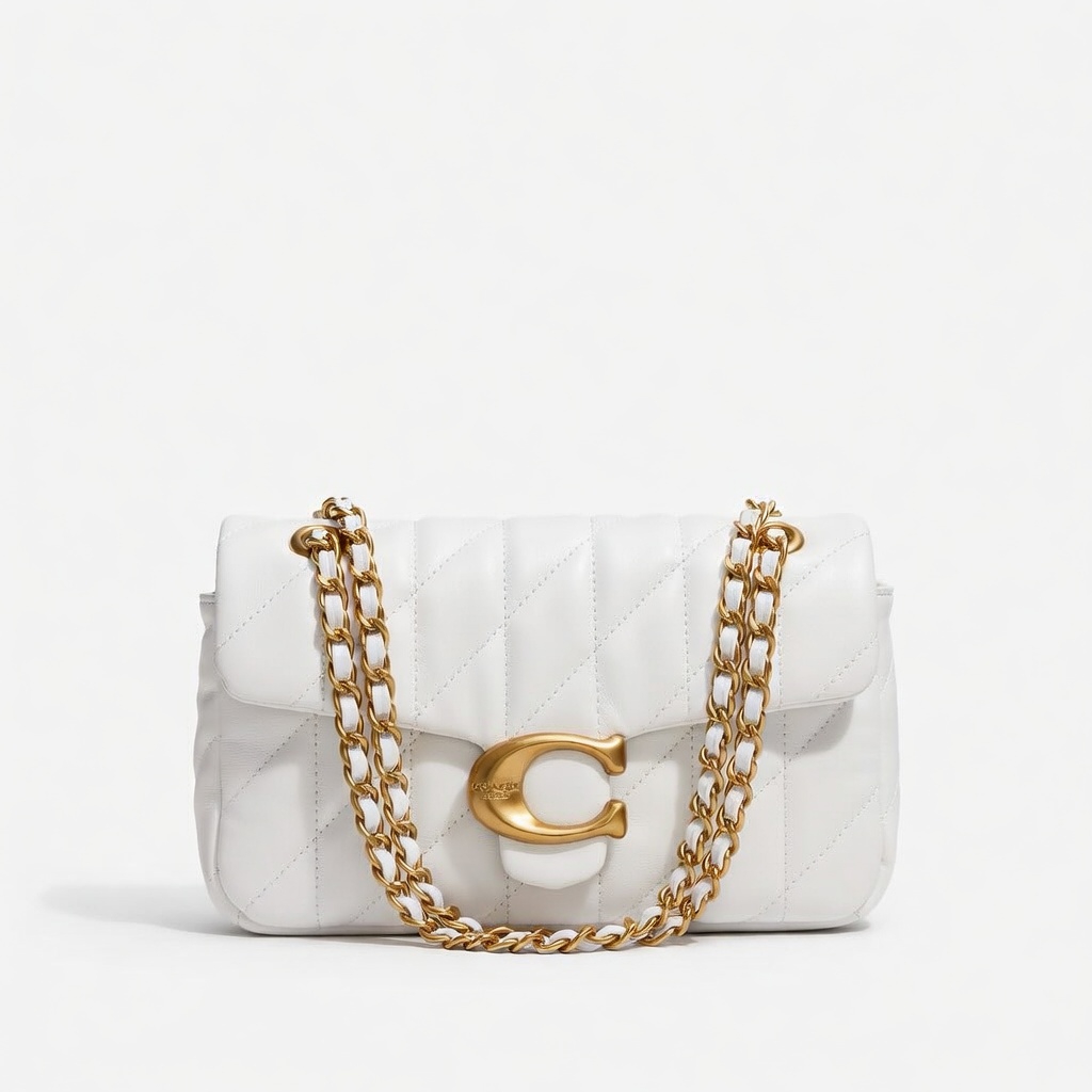 Coach Tabby Quilted Bag - White