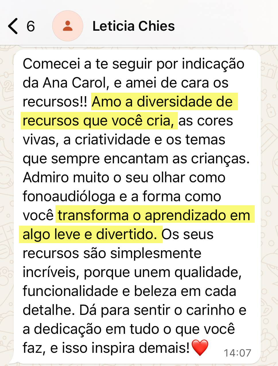 Depoimento da fonoaudióloga Leticia sobre o Criança Tagarela Clube