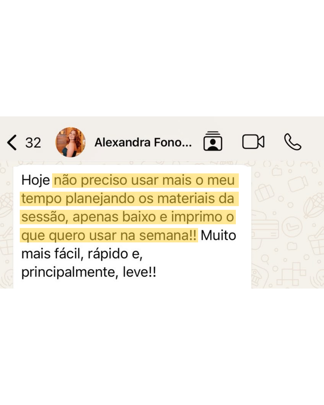 Depoimento de fonoaudióloga sobre o Criança Tagarela Clube