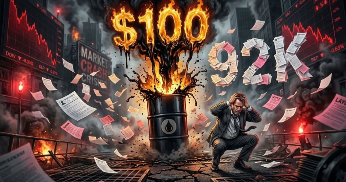 Oil Hits $100 and 92,000 Jobs Vanish: How Real Is the Stagflation Threat?