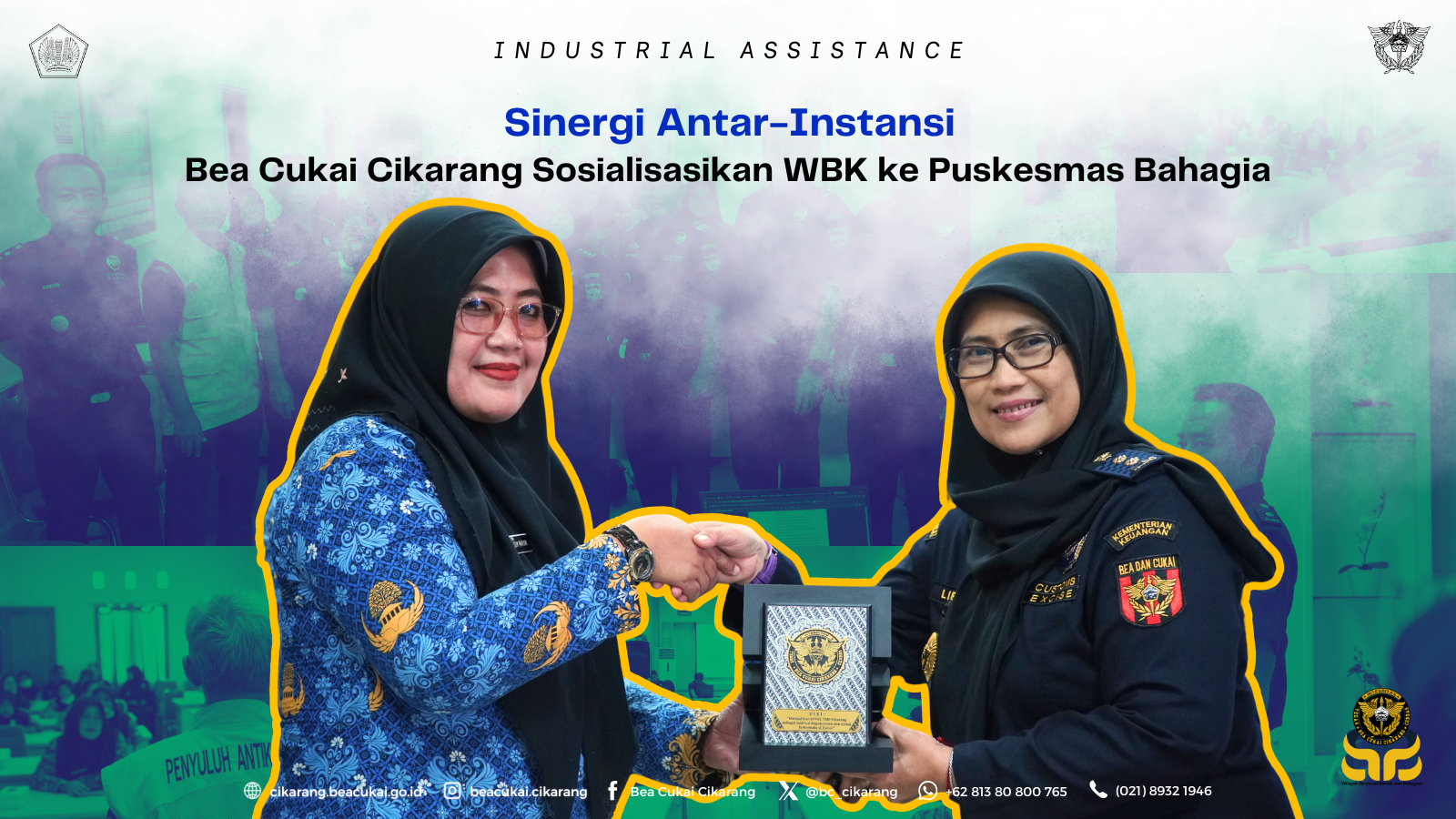 Sinergi Antar-Instansi Bea Cukai Cikarang Sosialisasikan WBK ke Puskesmas Bahagia