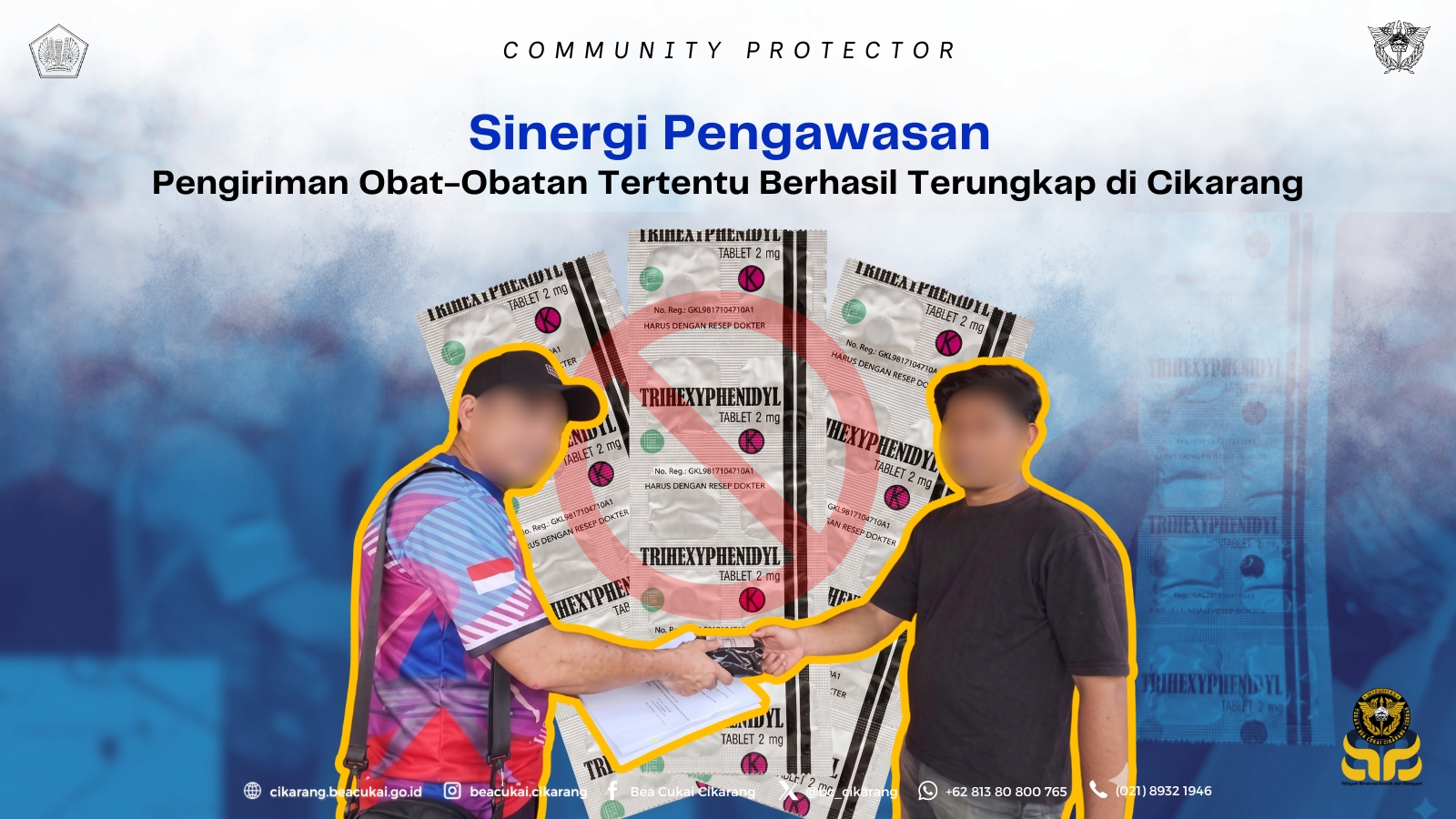 Sinergi Pengawasan, Pengiriman Obat-Obatan Tertentu Berhasil Terungkap di Cikarang