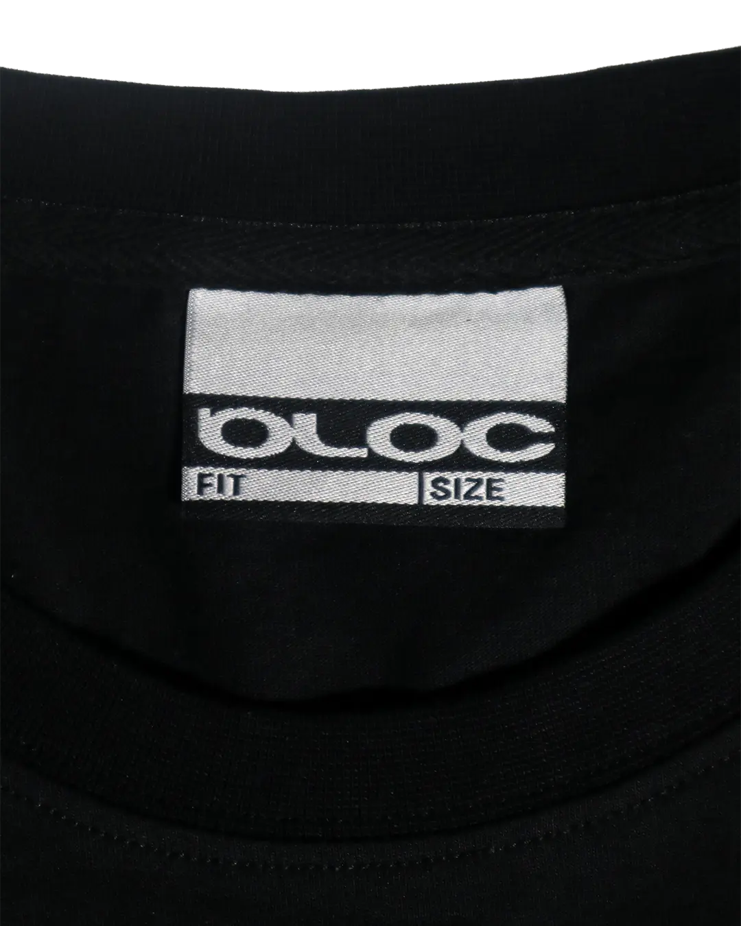 Custom woven neck label on the Bloc Magasin Classic Tee