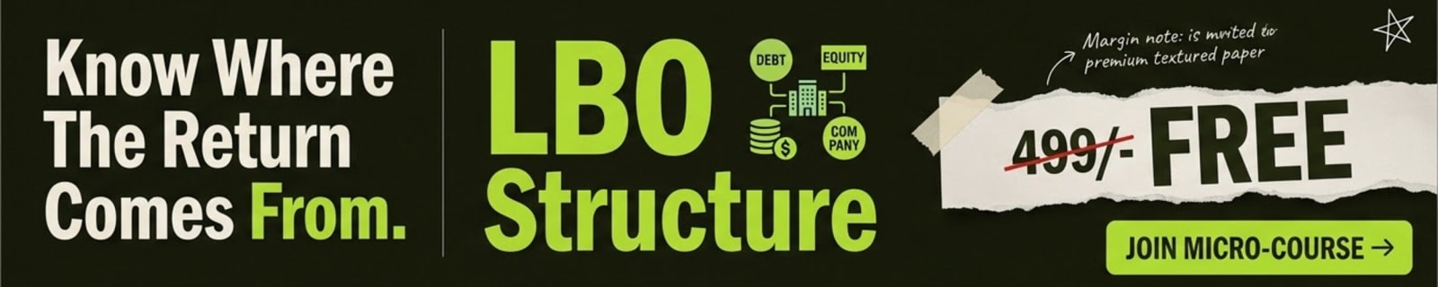 The LBO in Structure &mdash; free micro-course from Fin Maverick