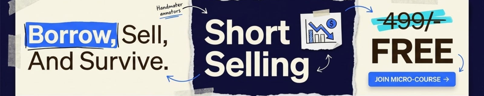 Short Selling Mechanics &mdash; free micro-course from Fin Maverick