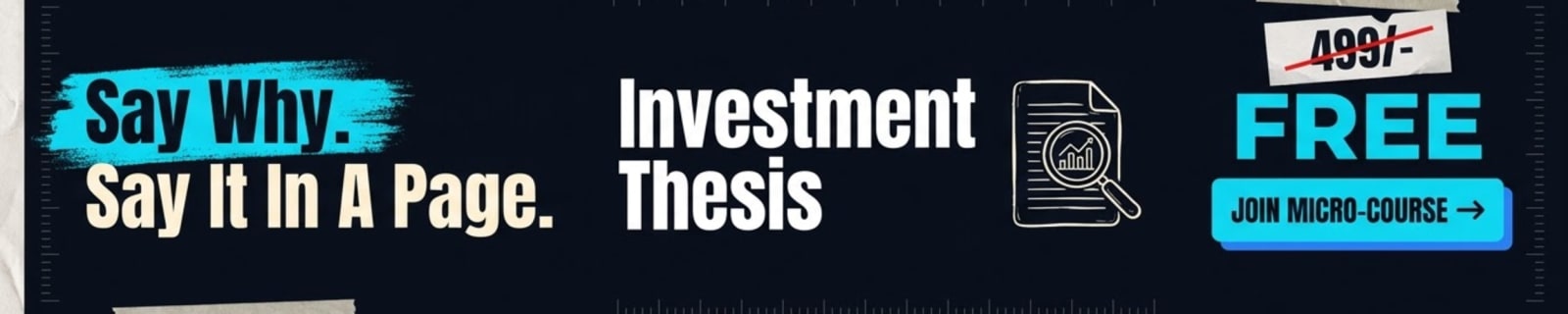 Writing an Investment Thesis &mdash; free micro-course from Fin Maverick