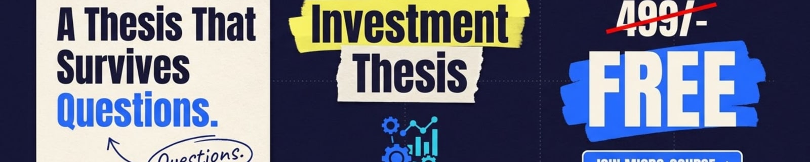 Writing an Investment Thesis teaches you to state a view, name what would break it, and update when that evidence arrives.