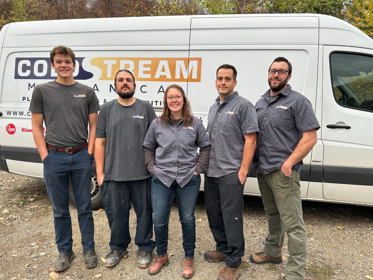 learn about the coldstream mechanical team in vernon bc shown here standing in front of a company van