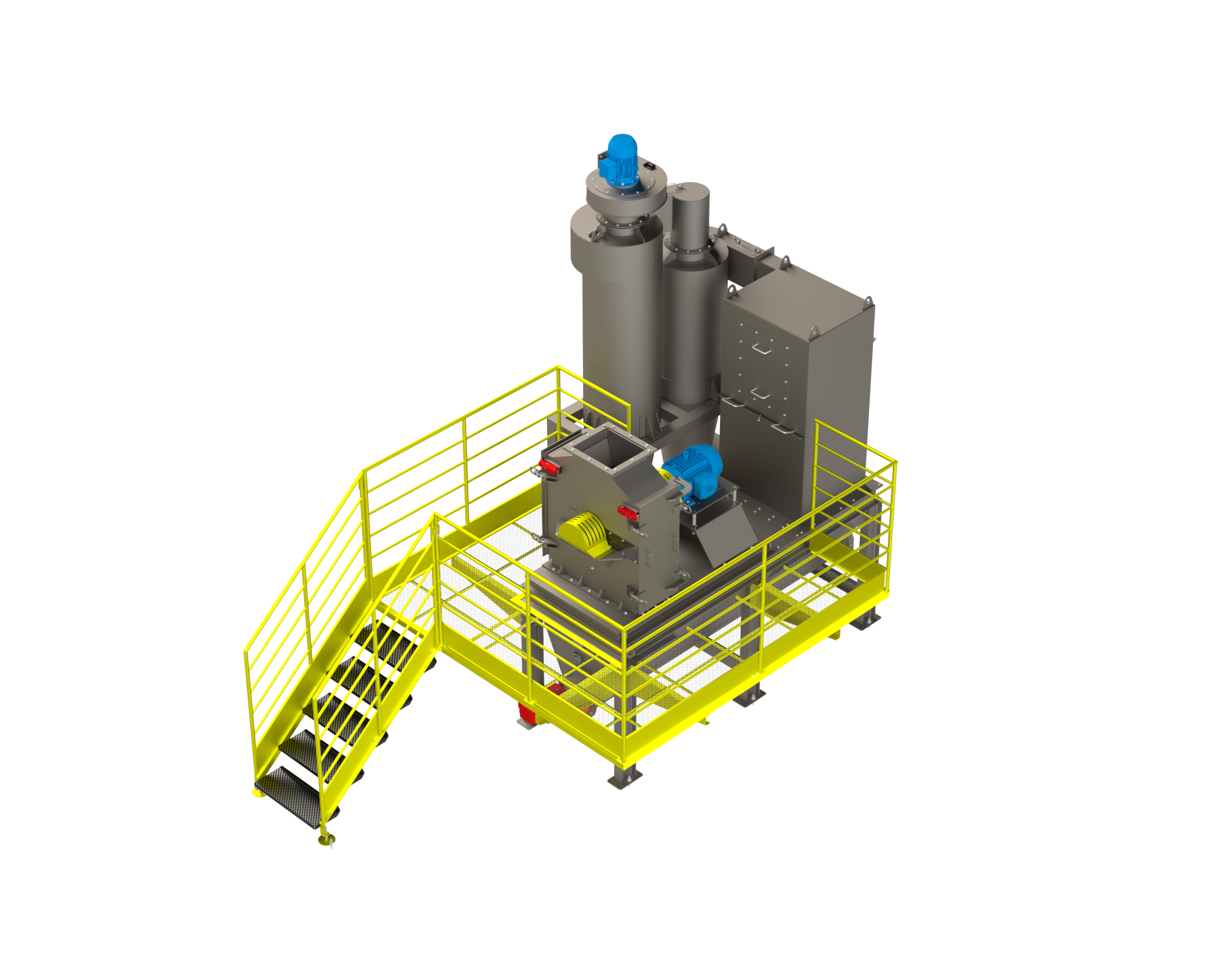 Moega de despressurização