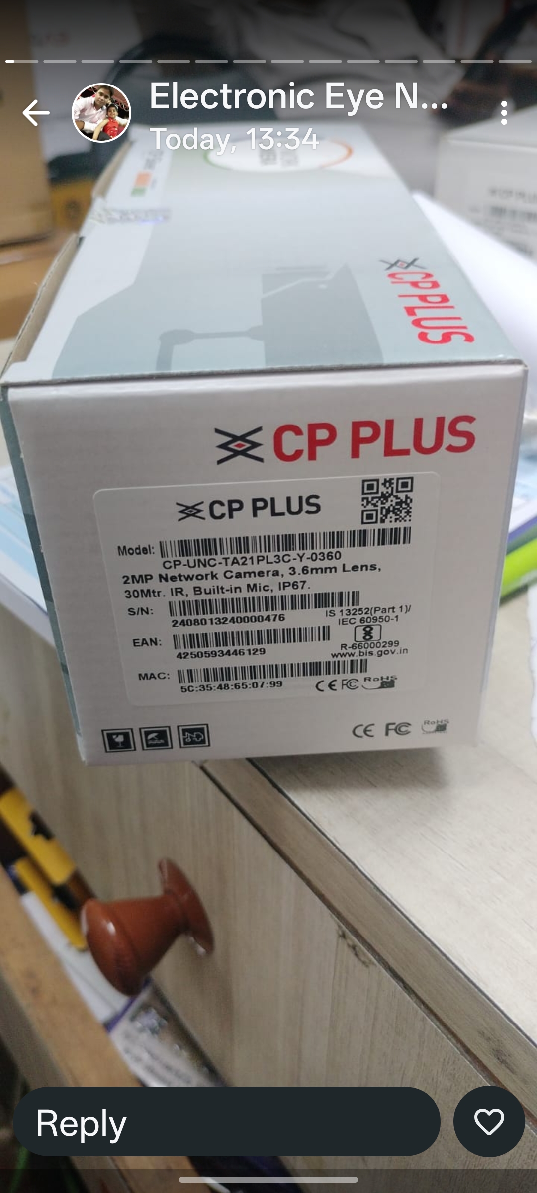 CP PLUS- IP CAMERA for CCTV installation in Delhi NCR