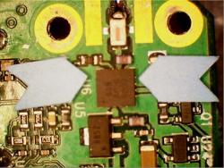 PCB with Amplifier Failed from EOS