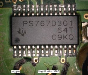 Conformal Coating removed, part number revealed