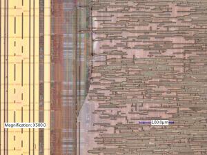 Cracked passivation and burnt trace lines