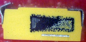 Cross section of capacitor no anomalies