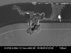 D9 Failure site, voltage spike