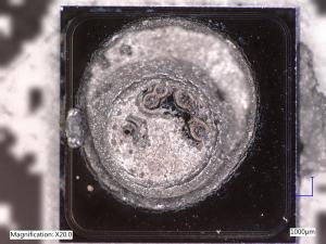 Diode encapsulated to determine cause of failure