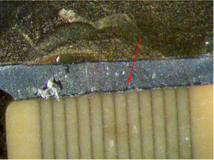 Hairline crack in Spectrum filter