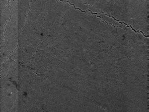 Micrograph of good foil, cracking is normal