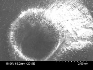 Sample 2 micrograph of carboxylic acid salt on armature