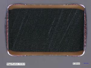 Sample 5, out of specification in capacitance and dissipation factor