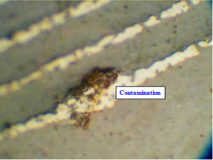 Contamination in the dielectric