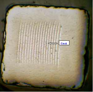 Crack between the parallel laminate