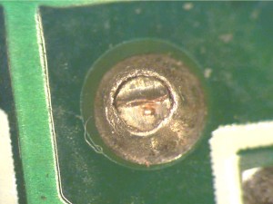 one of a few solder joints