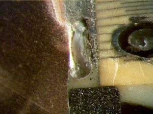 solder voiding on hex side