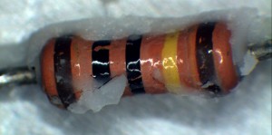 Resistor with coating