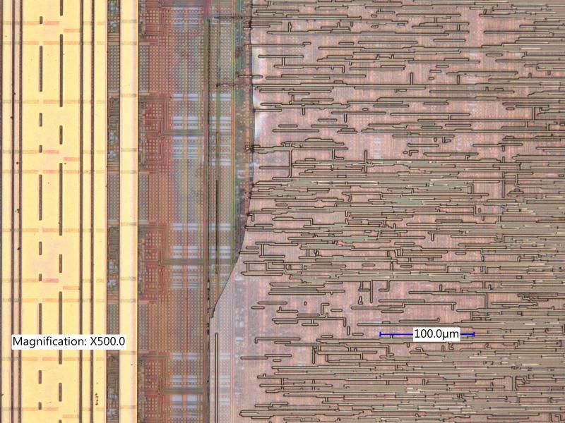 Cracked passivation and burnt trace lines