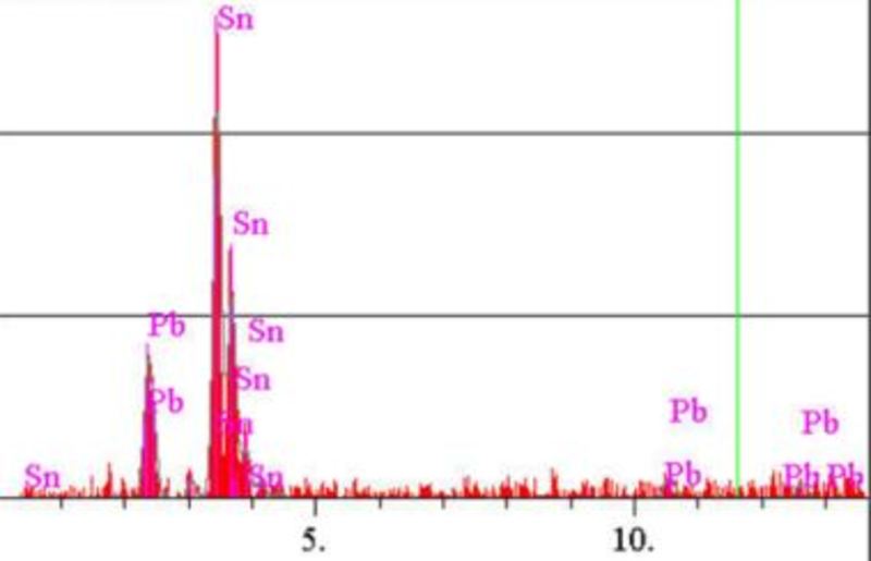 EDS of lead on EEPROM device sample 2