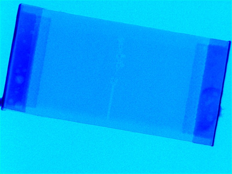 Sample 1, noticeable damage