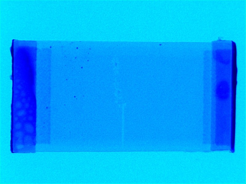 Sample 3 no adhesion loss or delamination, but noticeable damage