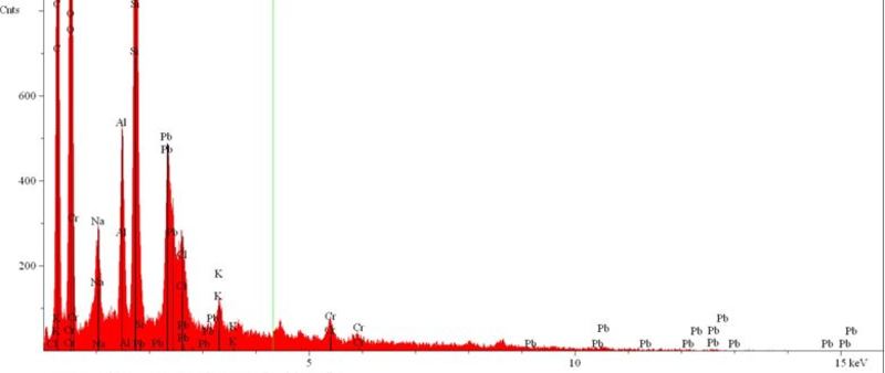 Sample 4 SEM-EDS, once again, chlorides present