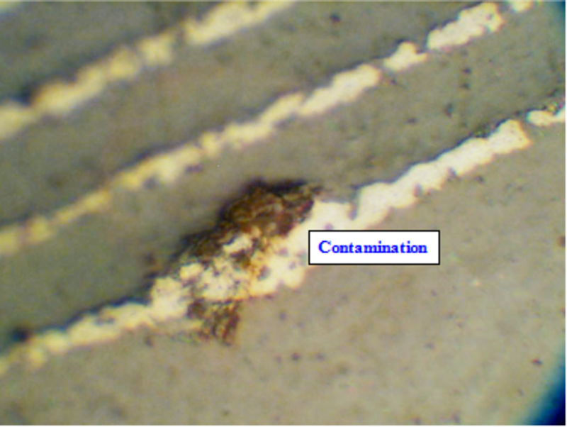 Contamination in the dielectric