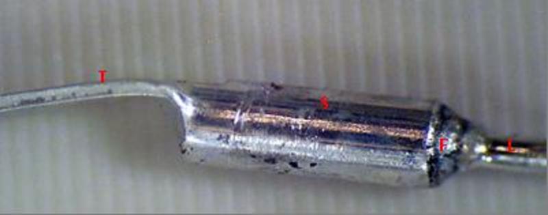Electrolytic capacitor terminal lead