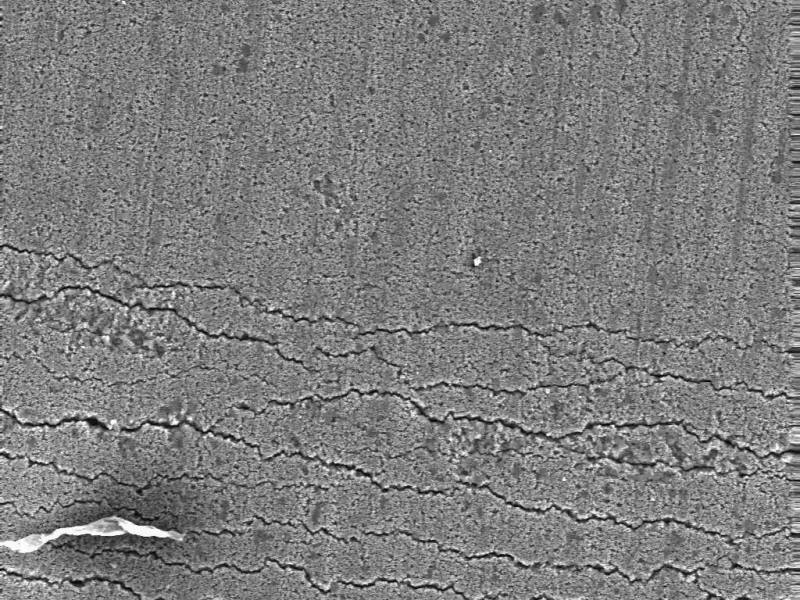 unetched foil micrograph 40x