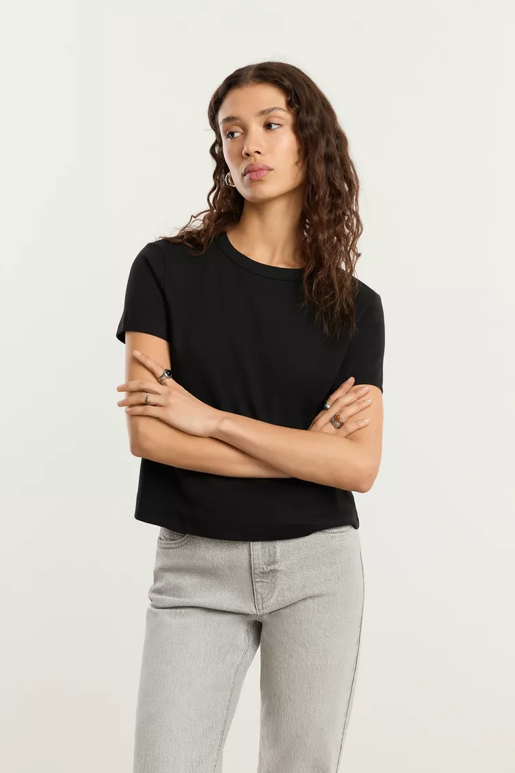 Onyx Monarch Architectural Straight Round Neck Tee