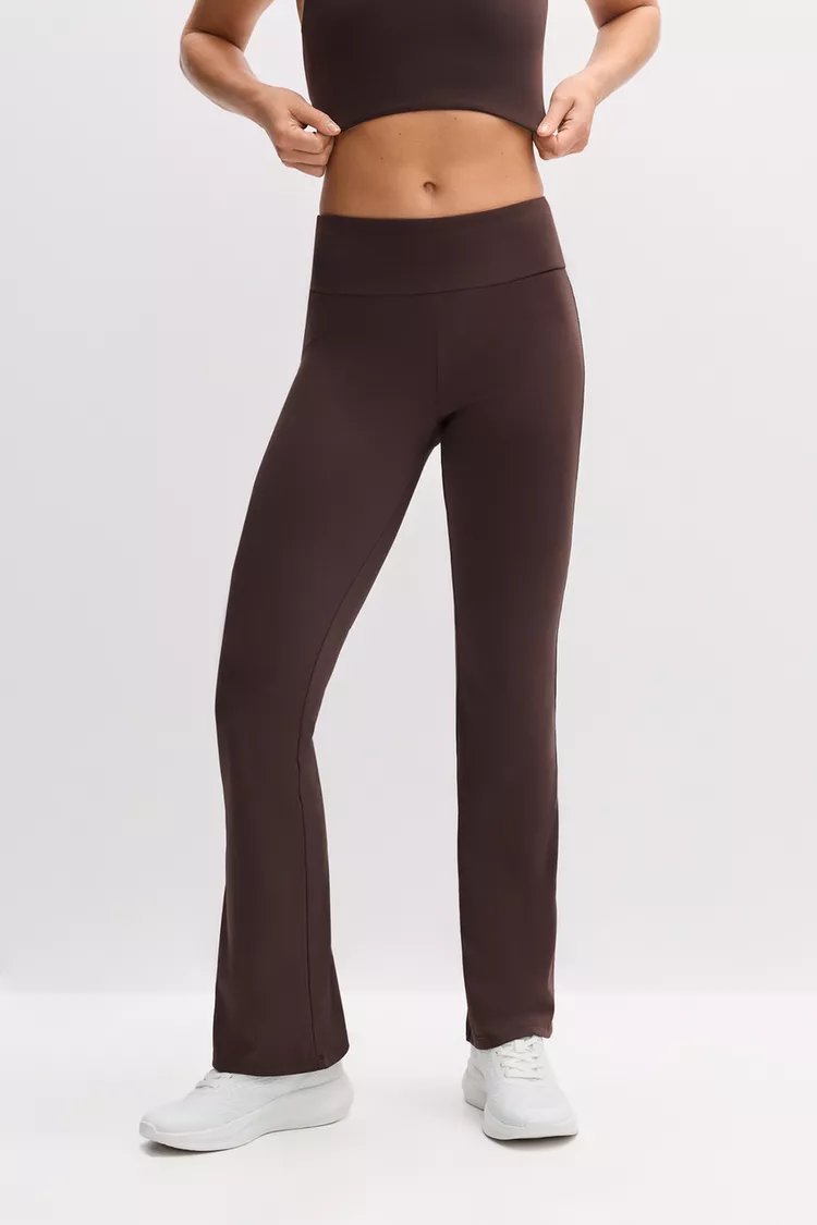 Mahogany Monarch Architectural Bell Bottom Leggings