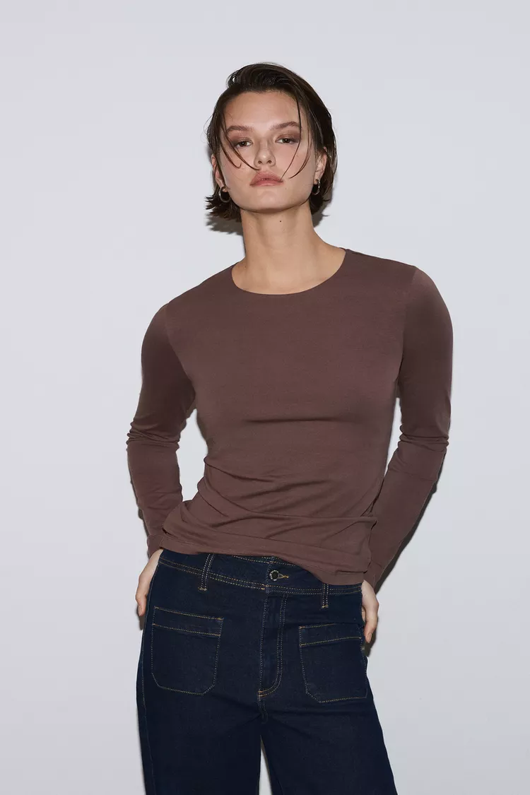 Taupe Earth Seamless Architectural Tee