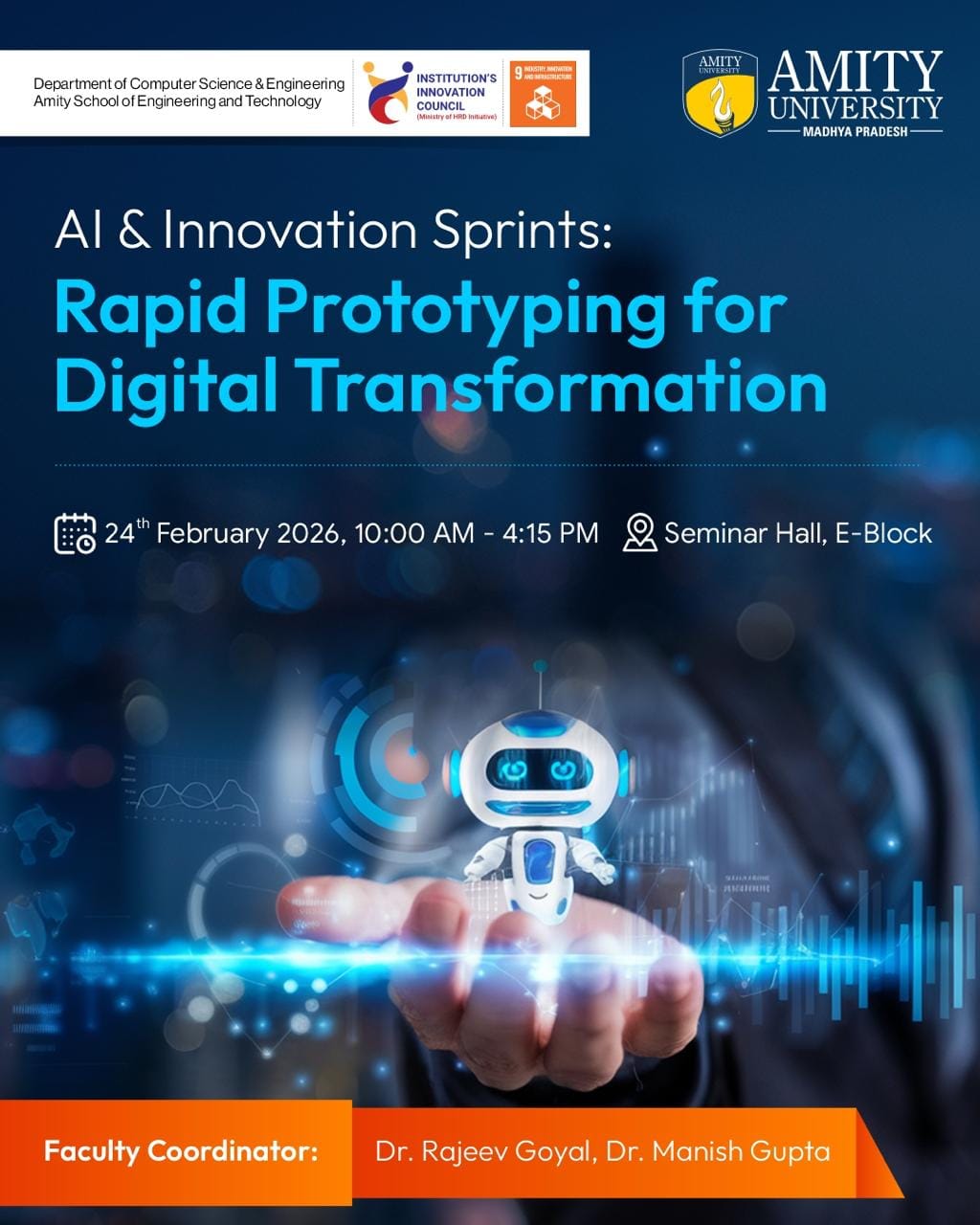 AI & Innovation Sprints: Rapid Prototyping for Digital Transformation event poster