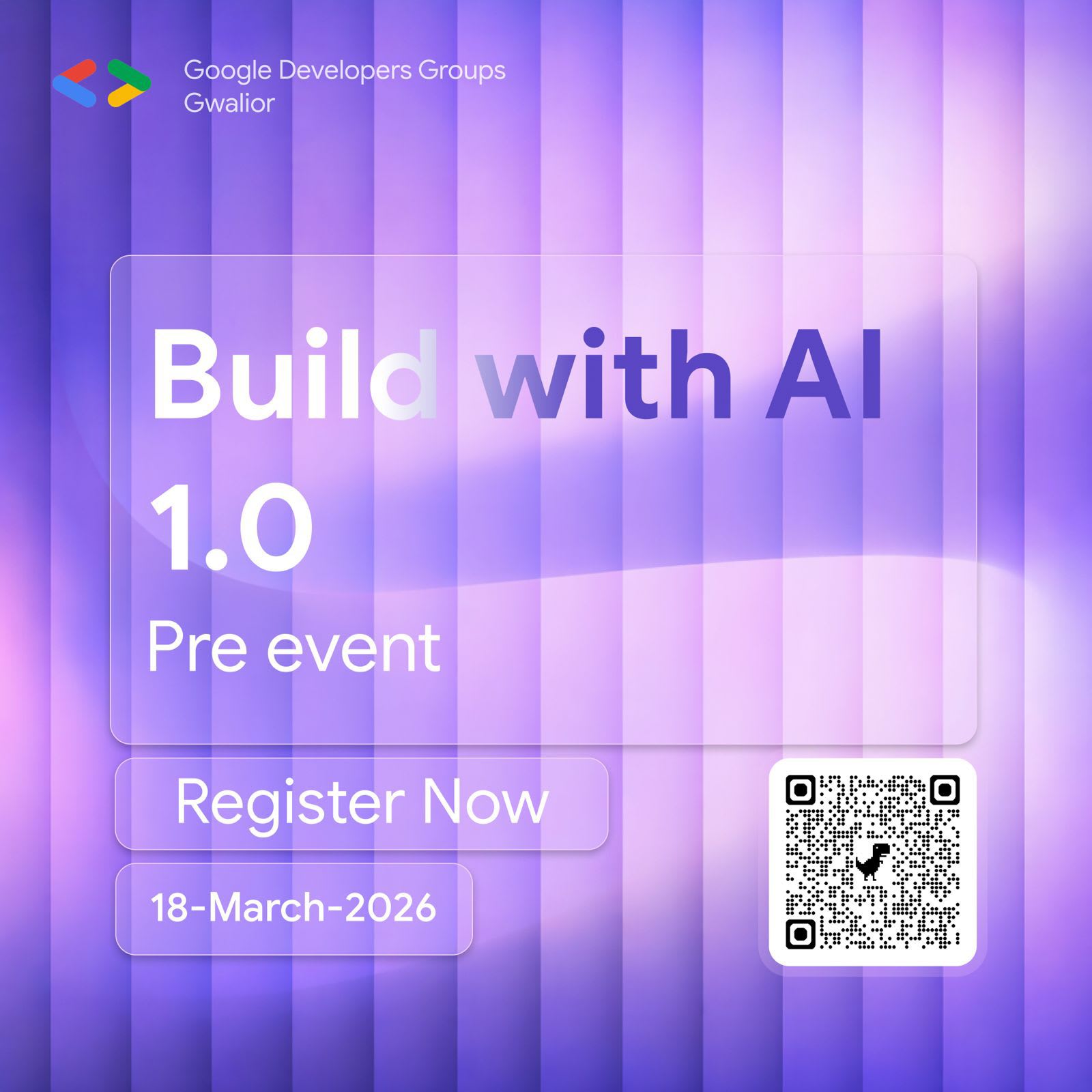  Build with AI 1.0 – Pre Event | 2026 Edition event poster